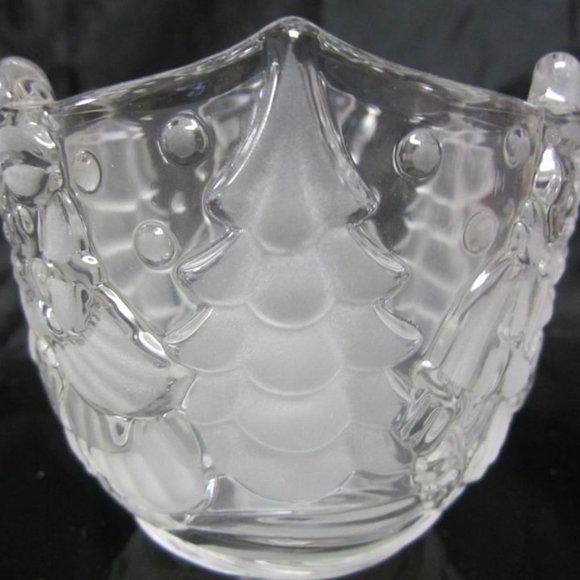 GORHAM CRYSTAL 2004-2010, VOTIVE HOLDER, HOLIDAY TRADITIONS, SNOWY SWEETHEARTS - Picture 4 of 8